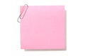 Blank Pink Note