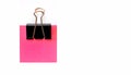 Blank pink post it Royalty Free Stock Photo