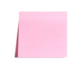 Blank Pink Postit Note Royalty Free Stock Photo