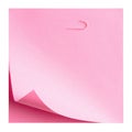 Blank pink sticky note with a silver thumbtack for reminders. Isolated on transparent background Royalty Free Stock Photo