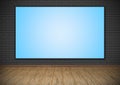 Blank plasma panel Royalty Free Stock Photo