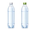 Blank plastic bottles of 0.5 liter with drinking water Royalty Free Stock Photo