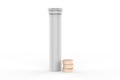 Blank Plastic Health Aid Supplement Vitamin Round Dissoluble Pills Tablet Tube Bottle With Desiccant Spring Cap Packaging for bran