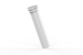 Blank Plastic Health Aid Supplement Vitamin Round Dissoluble Pills Tablet Tube Bottle With Desiccant Spring Cap Packaging for bran