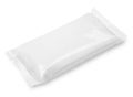 Blank plastic pouch food packaging on white Royalty Free Stock Photo