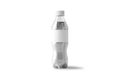 Blank plastic soda bottle mockup isolated on white background. Royalty Free Stock Photo