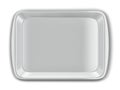 Blank plastic tray for food