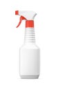 Blank plastic trigger sprayer bottle with stain remover detergent isolated on white Royalty Free Stock Photo