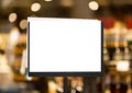 Blank plate in an liquor store Royalty Free Stock Photo