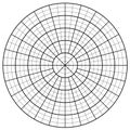 Blank Polar Graph Paper - protractor - Pie Chart vector