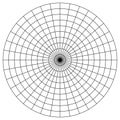 Blank Polar Graph Paper - protractor - Pie Chart vector