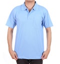 Blank polo shirt on man Royalty Free Stock Photo