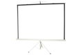 Blank portable projector screen Royalty Free Stock Photo