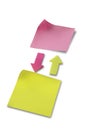 Blank post it Royalty Free Stock Photo