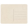 Blank post card isolated over white Royalty Free Stock Photo