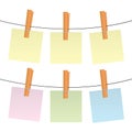 Blank Post-its Royalty Free Stock Photo