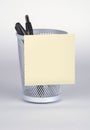 Blank Post-It Note Royalty Free Stock Photo