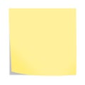 Blank post note with copy space and clipping path 3d illustration Royalty Free Stock Photo