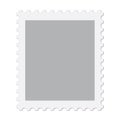 Blank post stamp illustration - vector. Royalty Free Stock Photo