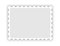 Blank postal stamp Royalty Free Stock Photo