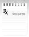 Blank prescription illustration design Royalty Free Stock Photo