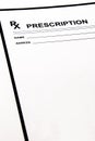 Blank prescription pad Royalty Free Stock Photo