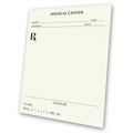 Blank prescription pad Royalty Free Stock Photo