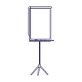 Blank presentation board icon, flat design Royalty Free Stock Photo