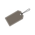 Blank Price Hang Tag Vector Design Template