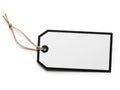 Blank price tag isolated on white background Royalty Free Stock Photo