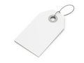 Blank price tag isolated on white background Royalty Free Stock Photo