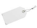 Blank price tag with string attachment Royalty Free Stock Photo