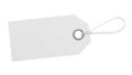 Blank price tag with string attachment Royalty Free Stock Photo