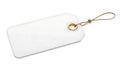 Blank price tag with string attachment Royalty Free Stock Photo