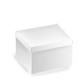 White square paper box. Royalty Free Stock Photo