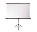 Blank projection screen with copy-space