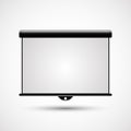 Blank Projection screen Royalty Free Stock Photo