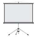 Blank Projection screen vector illustration isolated on white background