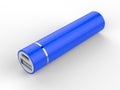 Blank Promotional Portable power bank for Android Smart phone. 3d Render Illustration.