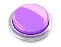 Blank purple push button. 3d illustration. Isolated background Royalty Free Stock Photo