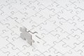 Blank Puzzle Royalty Free Stock Photo