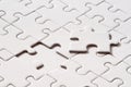 Blank Puzzle Royalty Free Stock Photo