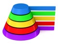 Blank pyramid labels Royalty Free Stock Photo