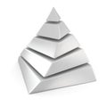 Blank pyramid Royalty Free Stock Photo