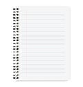 Blank Realistic Notebook Size A4 With Lines