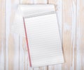 Blank realistic spiral Notepad