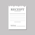 Blank receipt Royalty Free Stock Photo