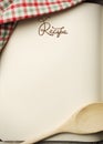Blank recipe book Royalty Free Stock Photo