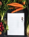Blank recipes book Royalty Free Stock Photo