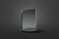 Blank rectangle glass award mockup, dark background Royalty Free Stock Photo